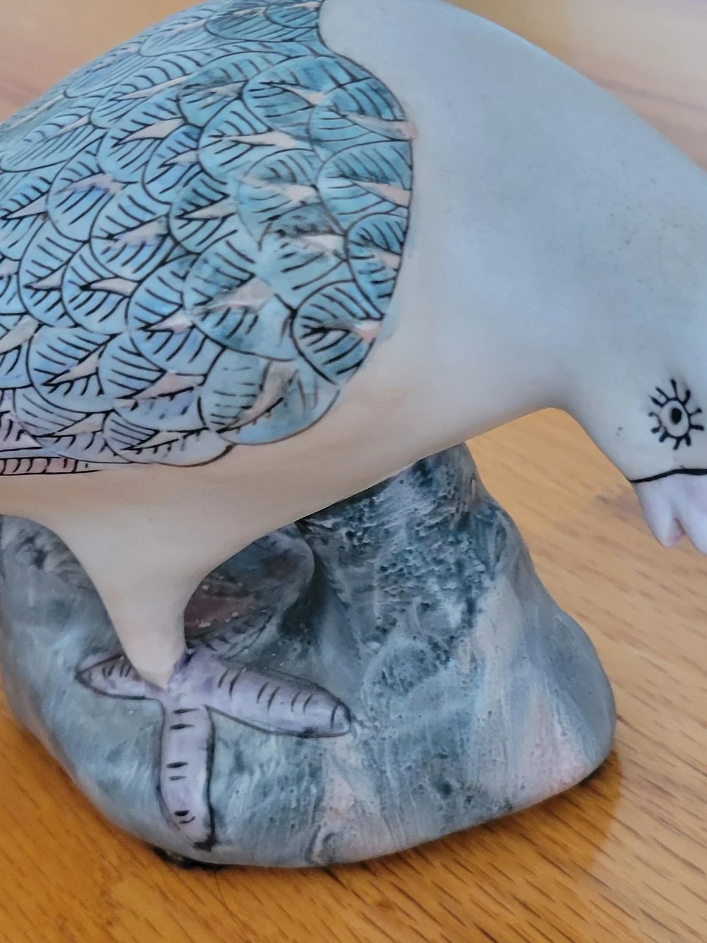 Decorative Dove Figurines in Blue and Pink- New-2/$19